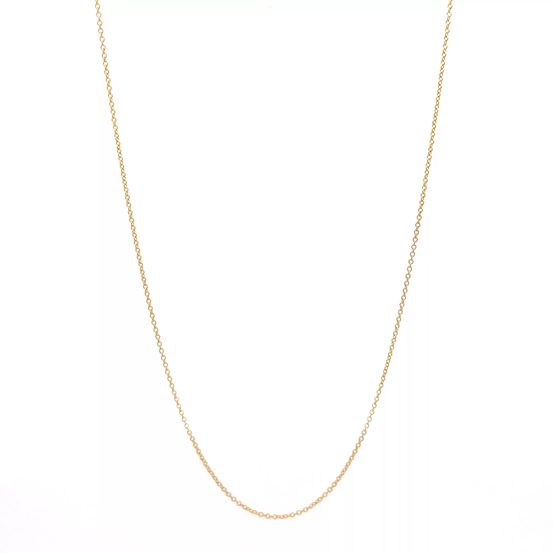 "Radiant 14 Karat Yellow Gold Link Necklace - Size 18" | An Exquisite Piece of Diamond, Fine, and Estate Jewelry"
