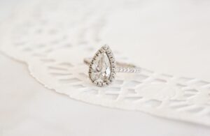 Exquisite Triple Halo Pear Engagement Ring for a Memorable Proposal | Top Choice for an Unforgettable Moment