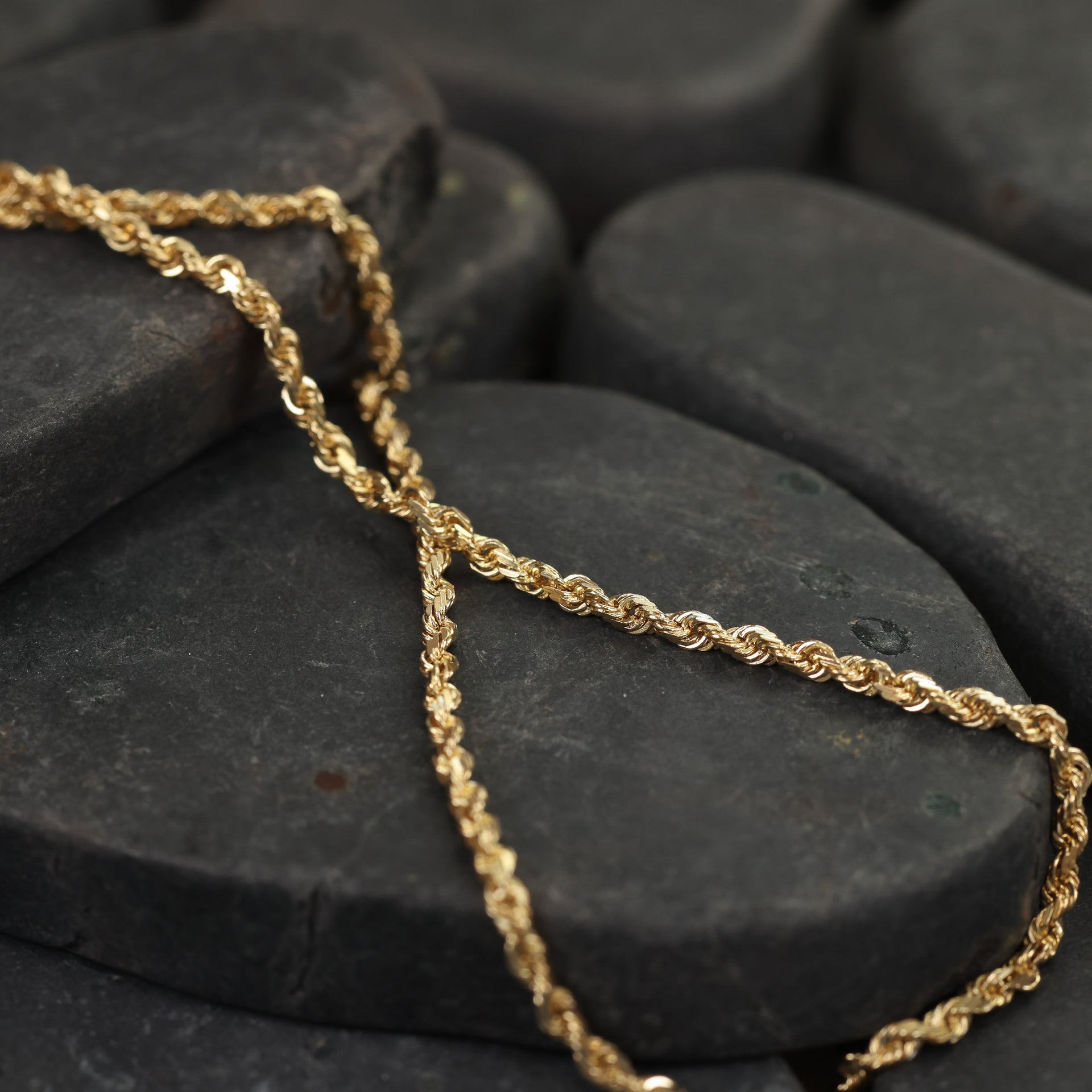 14 Karat Yellow Gold Rope Chain 18"