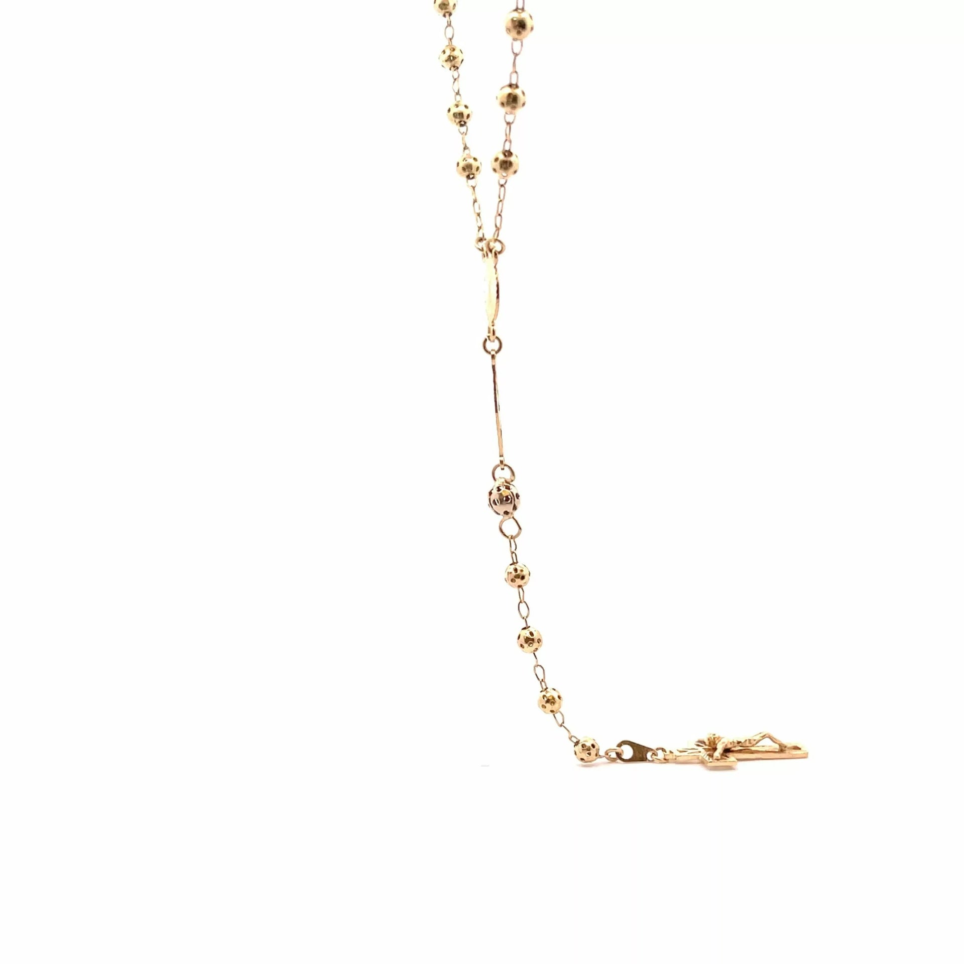 14 Karat Yellow Gold Necklace - Exquisite Diamond Jewelry in Size 28"
