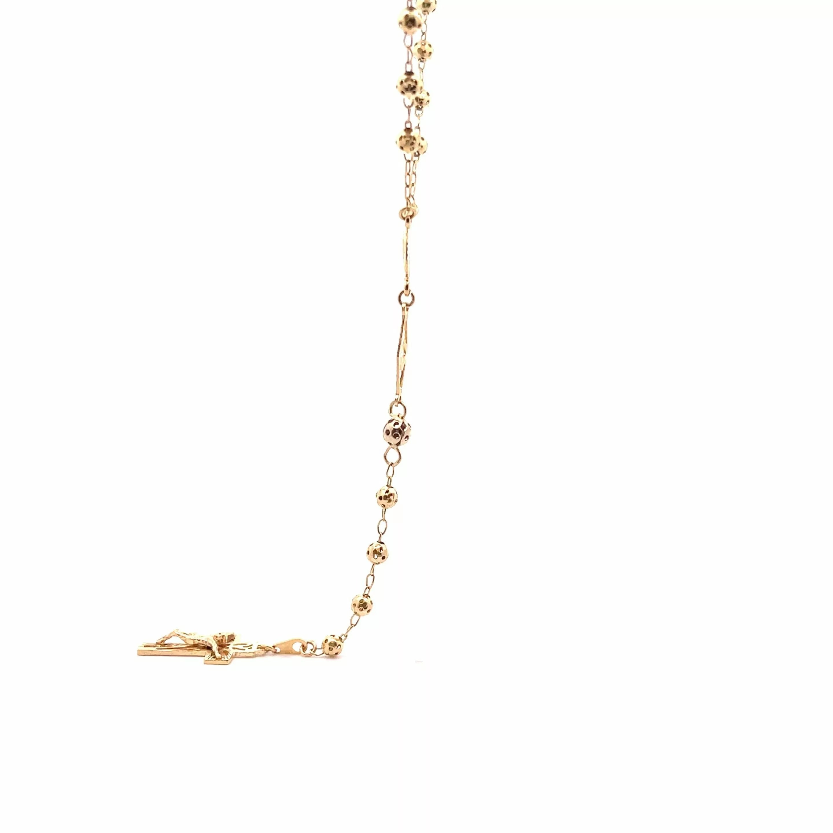 14 Karat Yellow Gold Necklace - Exquisite Diamond Jewelry in Size 28"
